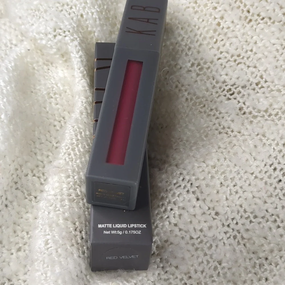 KAB Cosmetics Matte Liquid Lipstick in Red Velvet, 5g/0.175fl oz